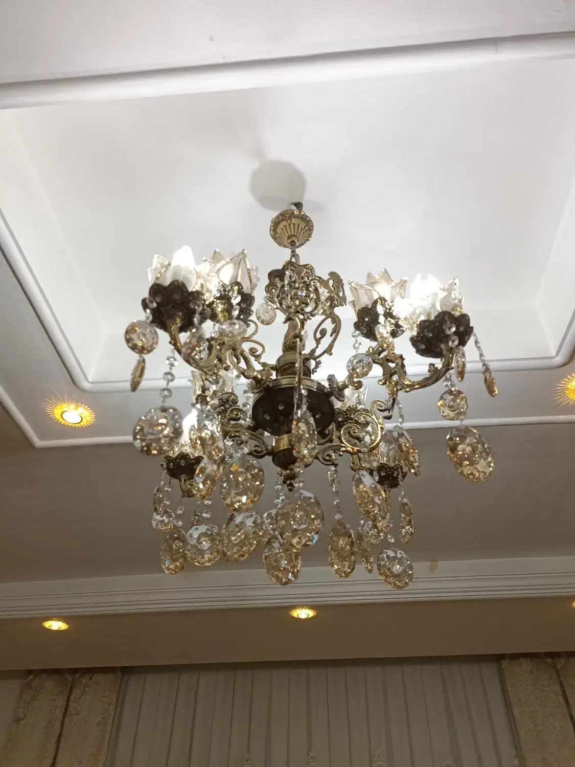 لوستر 4 شاخه|لوستر و چراغ آویز|بهارستان, |دیوار