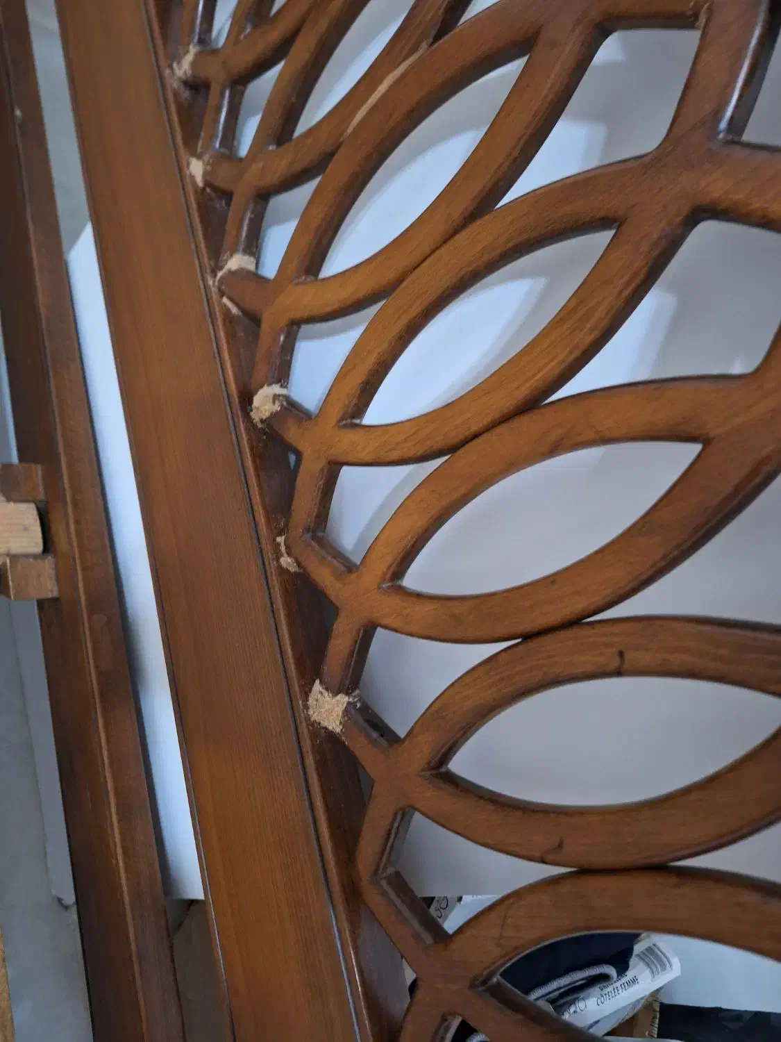 تخت دو نفره چوب گردو|تخت و سرویس خواب|گرگان, |دیوار