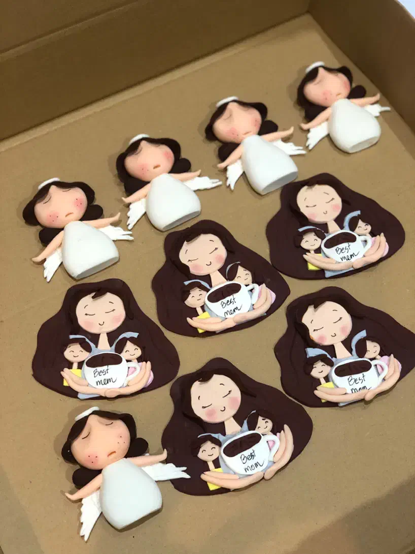 پک ۱۰ عددی تاپر فوندانتی روز مادر|صنایع دستی و سایر لوازم تزئینی|کرج, گوهردشت|دیوار