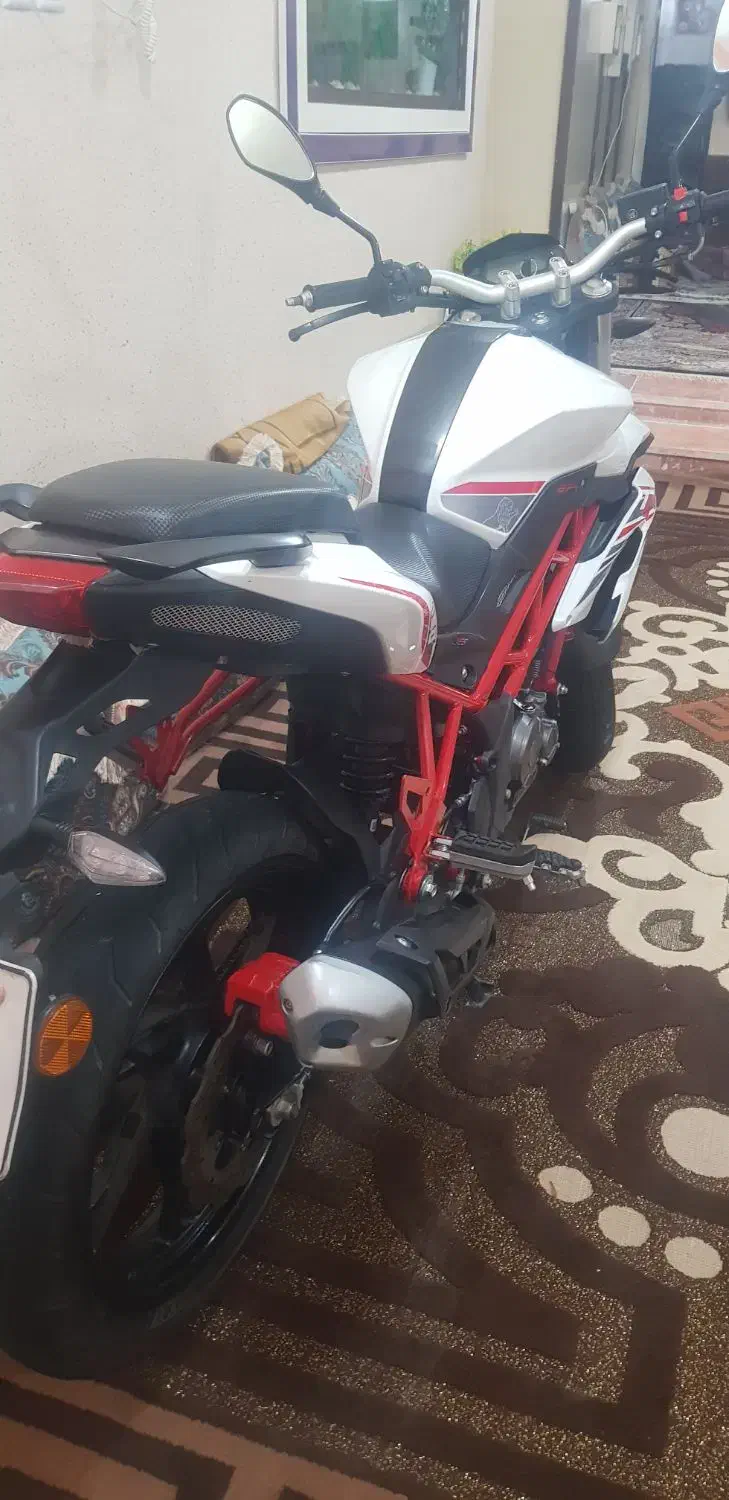 بنلی۱۵۰تی ان تی ۴۰۱خشک|موتورسیکلت|بند زرک, |دیوار