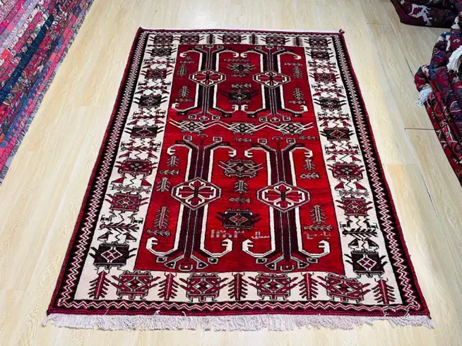 فزش پرده ای لری بافت تمام رنگ گیاهی|فرش|تهران, سلسبیل شمالی|دیوار