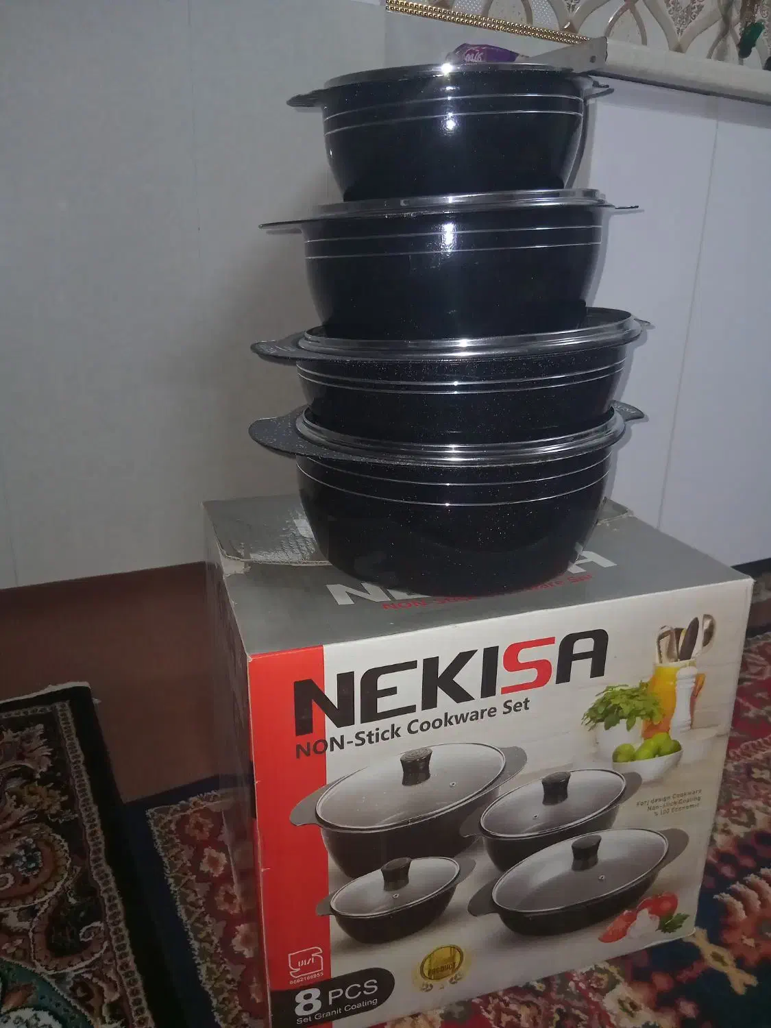 سرویس قابلمه چدن|ظروف پخت‌وپز|آق قلا, |دیوار