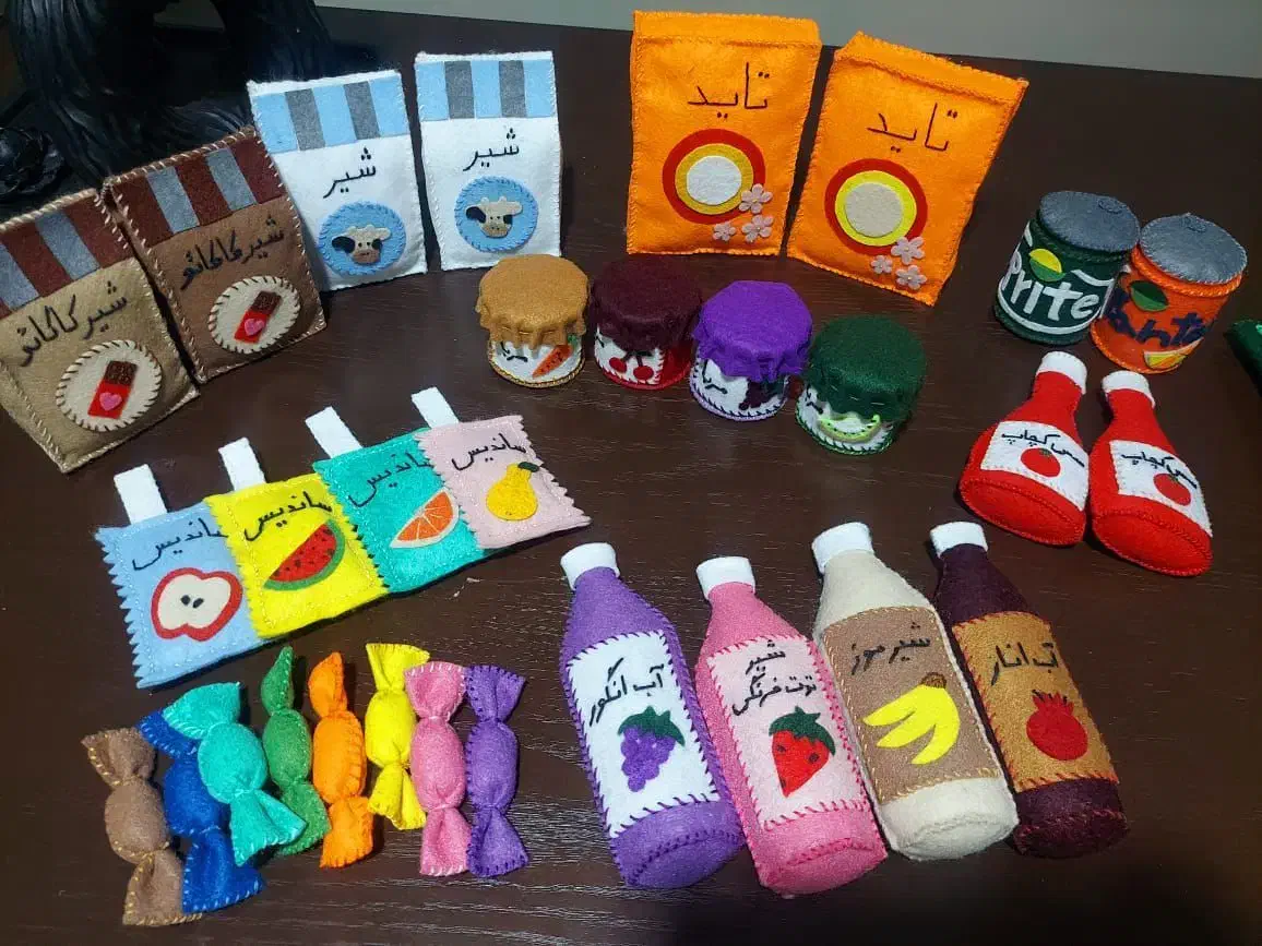 انواع ست های نمدی اتاق کودک جهیزیه و...|صنایع دستی و سایر لوازم تزئینی|قم, باغ اشرافی|دیوار