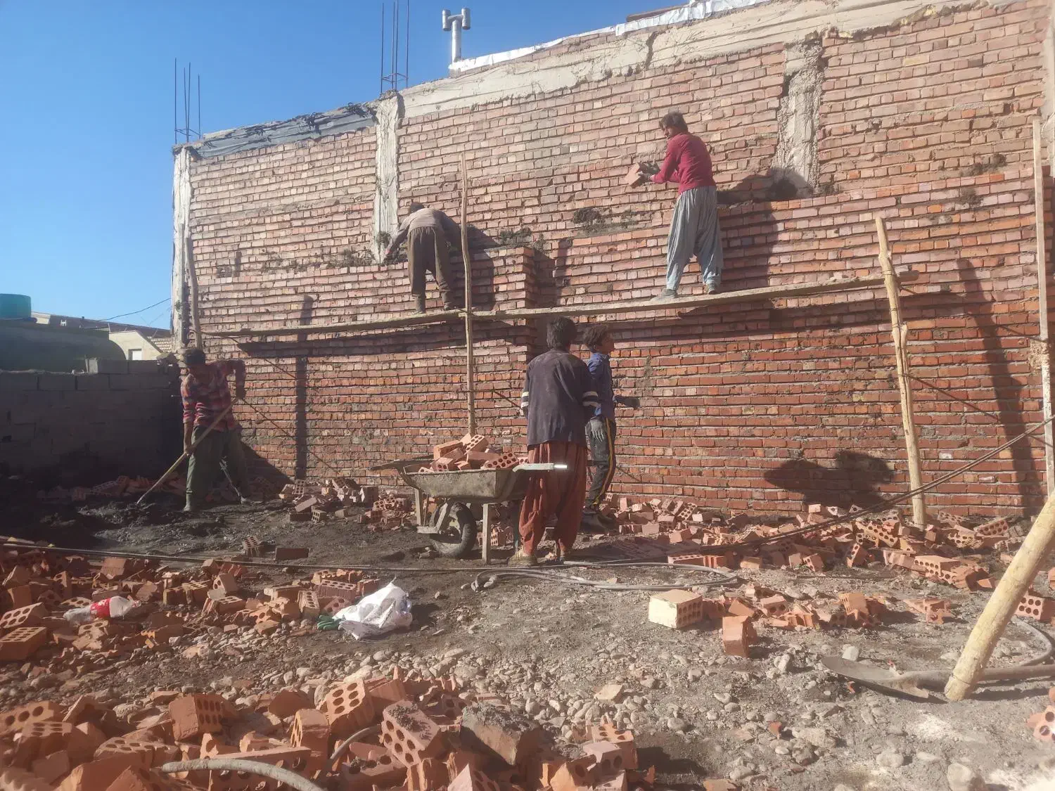 اوستا بناآرماتوربندی اجرای سقف ستون فنداسیون شناژی|خدمات پیشه و مهارت|کرمان, |دیوار