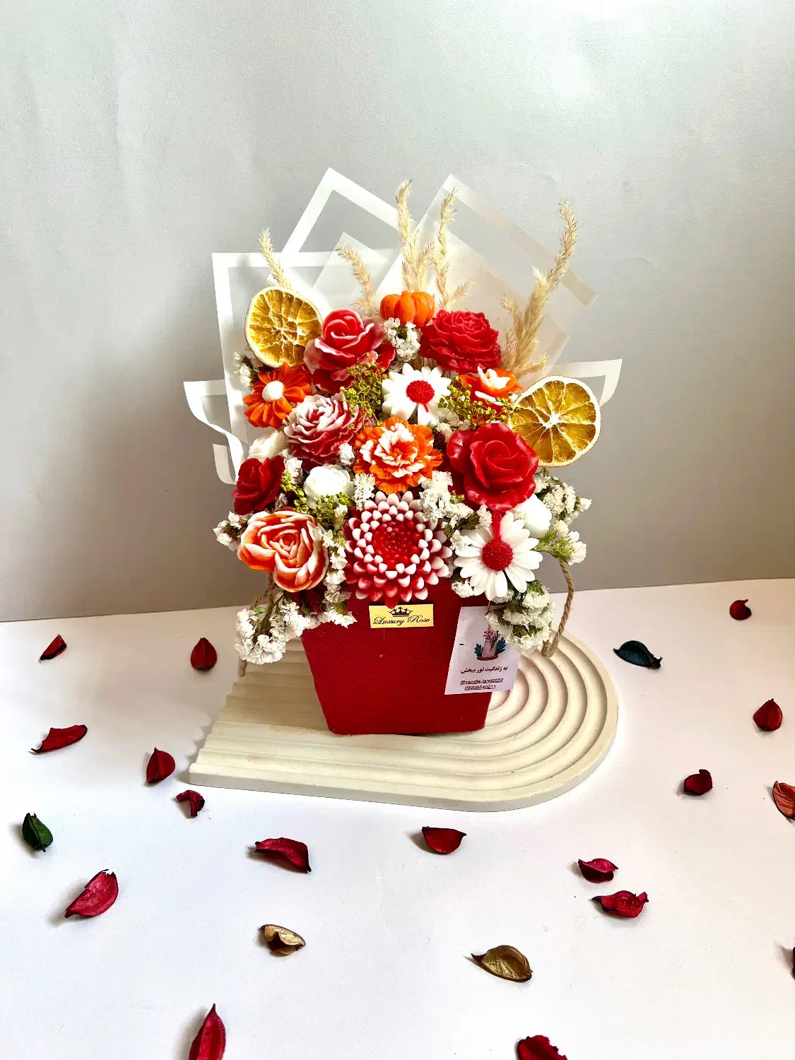 باکس گل شمع برا روز مادر،تولد،نوزاد و یلدا|گل و گیاه طبیعی|تهران, شهرک ولیعصر شمالی|دیوار