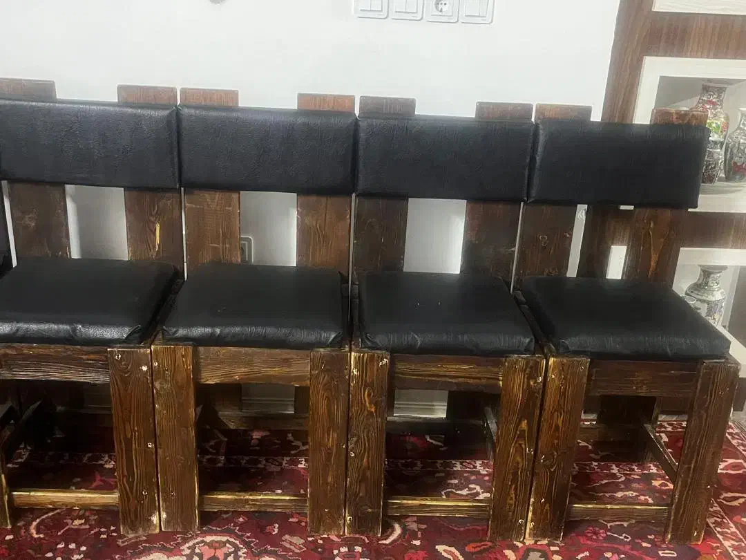 تعداد ۶عددصندلی و۲تامیز|میز و صندلی غذاخوری|ابریشم, |دیوار