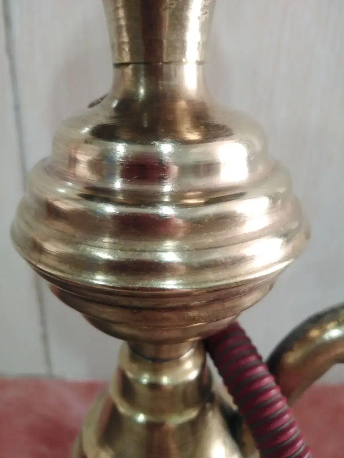 قلیون برنجی|کلکسیون اشیاء عتیقه|قم, نیروگاه|دیوار