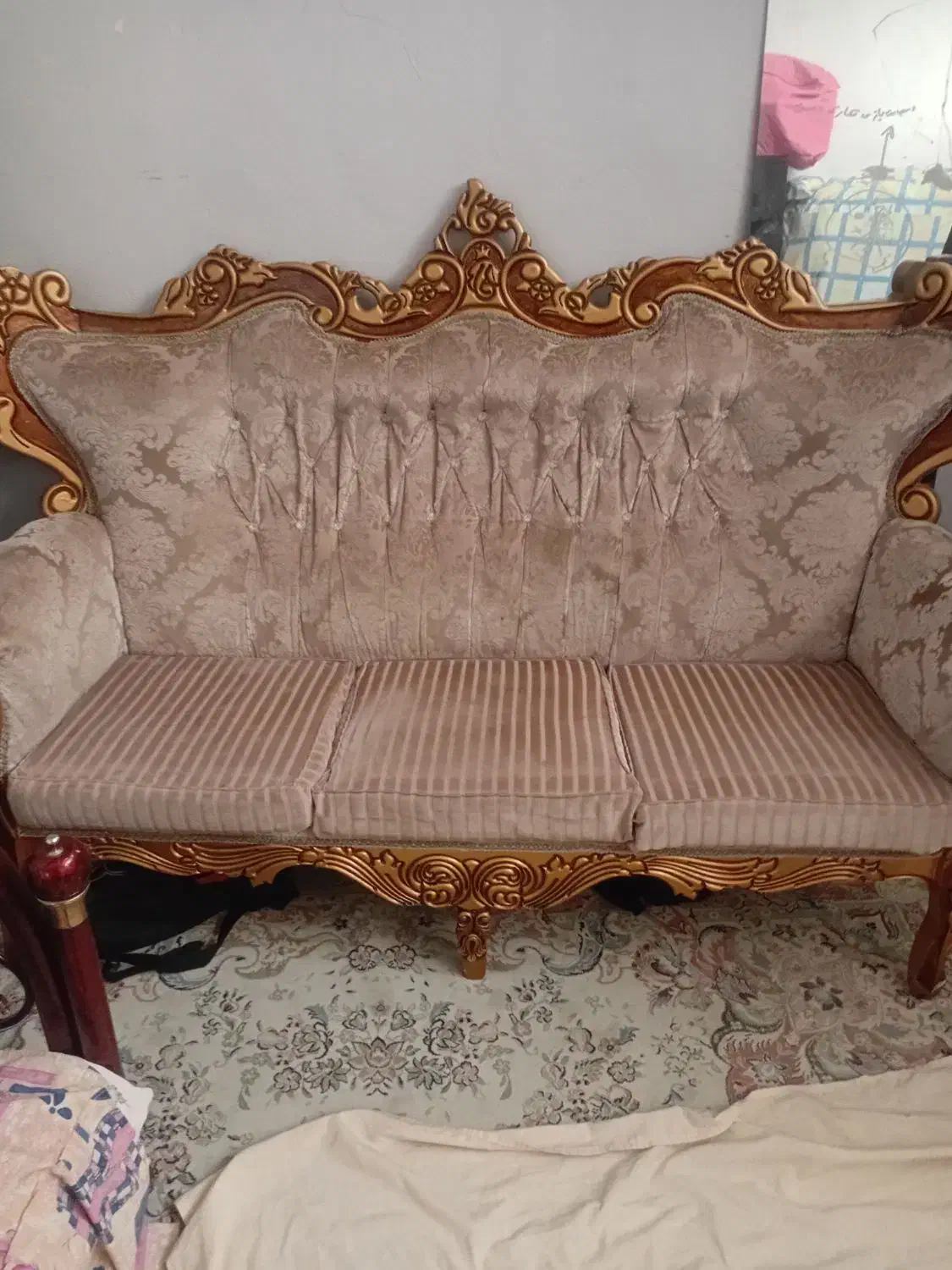 مبل ۷ نفره عالی|مبلمان خانگی و میز عسلی|بومهن, |دیوار