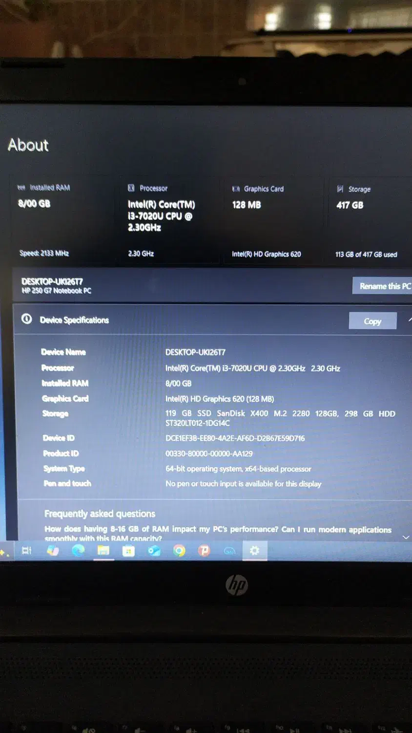 لب تاپ Hp|رایانه همراه|زرند, |دیوار