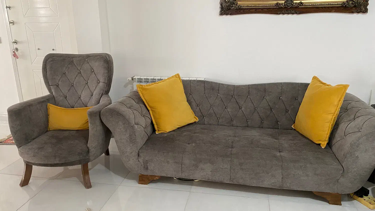 مبل ۷نفره|مبلمان خانگی و میز عسلی|بندر انزلی, استادیوم|دیوار