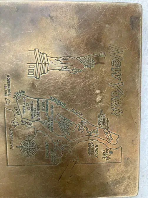 جعبه سیگار قدیمی|کلکسیون اشیاء عتیقه|کرمان, |دیوار