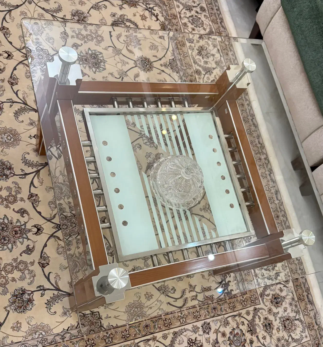 دوعدد میز جلو مبلی و پذیرایی جنس MDF و آلومینیوم|مبلمان خانگی و میز عسلی|تهران, قلهک|دیوار