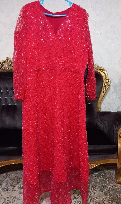 پیراهن مجلسی کاری شده سایز ۴۴ تا ۴۶|لباس|اردبیل, |دیوار