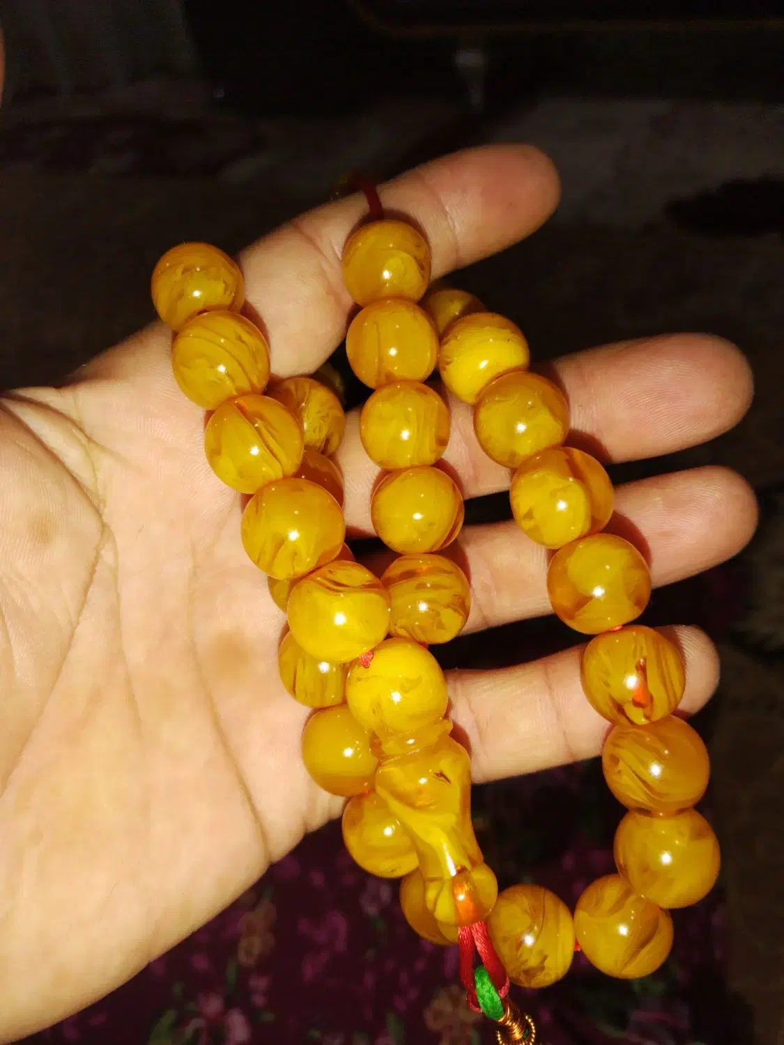 تسبیح کهربا وسندلوس 33تایی|جواهرات|محمدبار, |دیوار