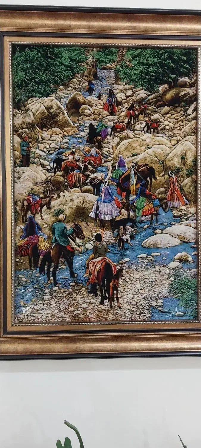 تابلو فرش|تابلو فرش|ایذه, |دیوار