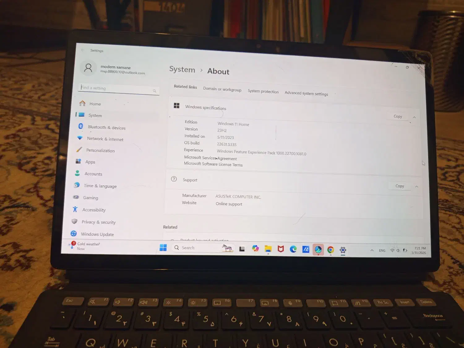 لپ تاپ asus|رایانه همراه|تهران, حکمت|دیوار