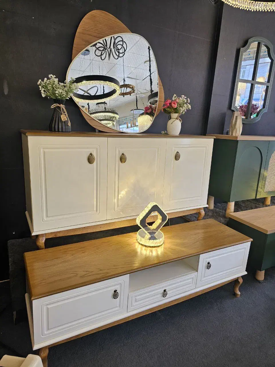 آینه کنسول لارنس|بوفه، ویترین، کنسول|مشکین‌دشت, |دیوار