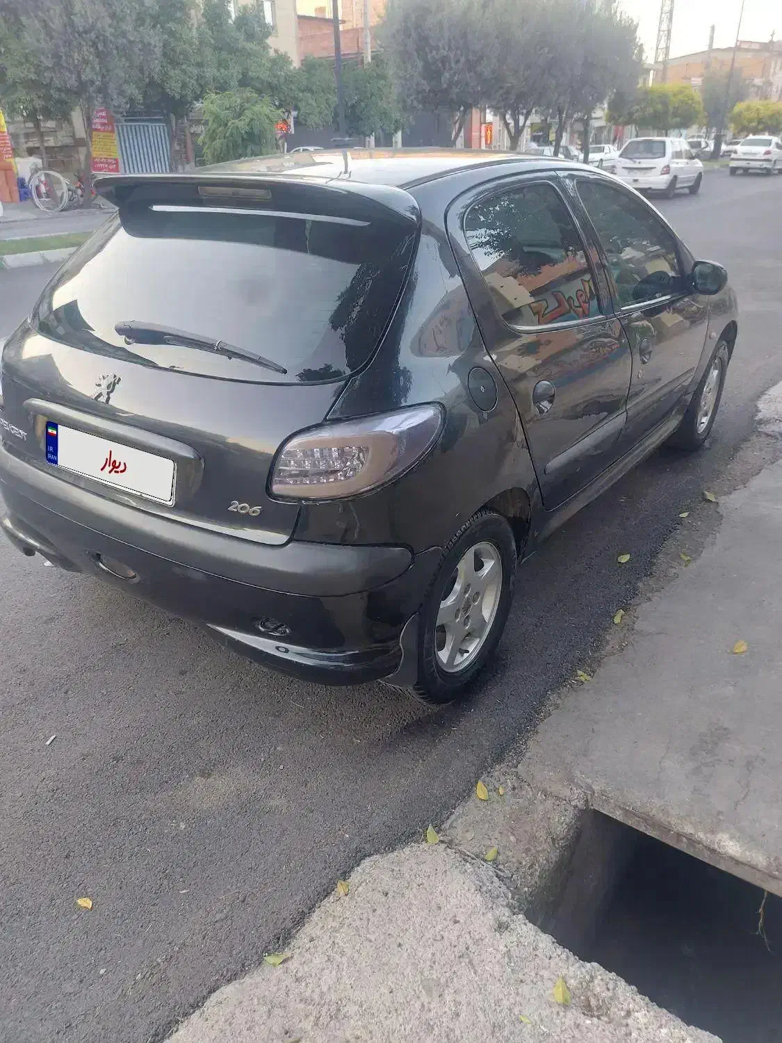 ۲۰۶مدل ۸۷مشکی|خودرو سواری و وانت|گرگان, |دیوار