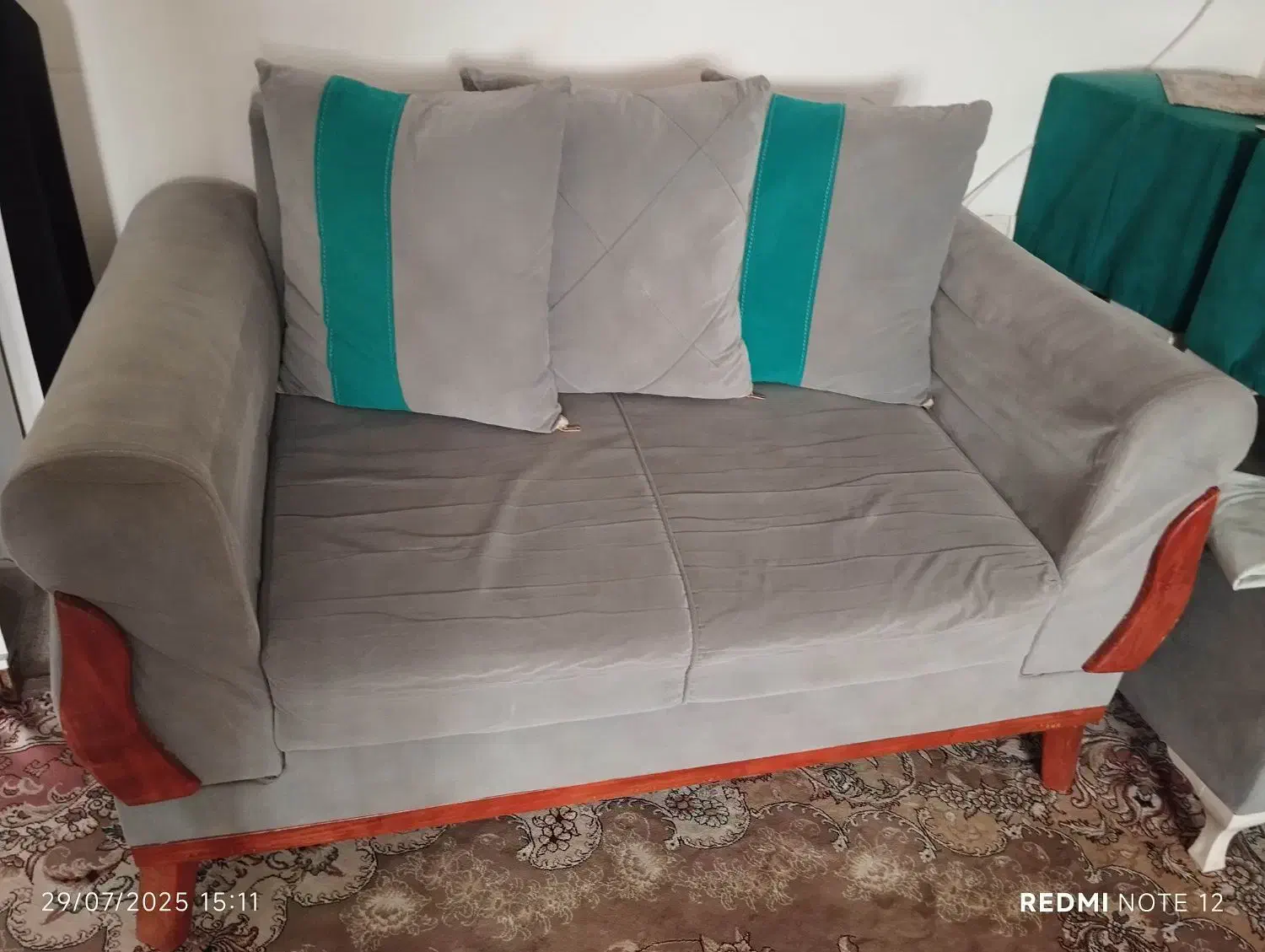 مبل هفت نفره چوب راش|مبلمان خانگی و میز عسلی|باقرشهر, |دیوار