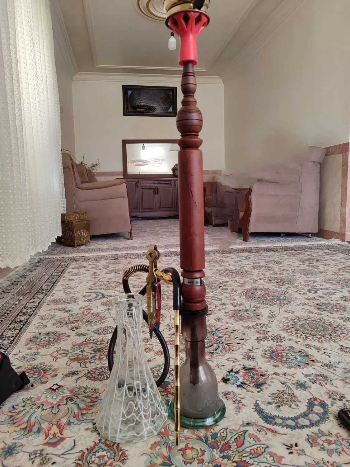 قلیون چوب سرخ|کلکسیون و سرگرمی|شیروان (خراسان), |دیوار