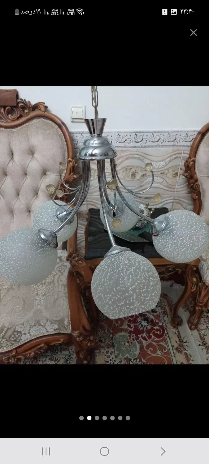 دوعدد لوستر|لوستر و چراغ آویز|کرمانشاه, |دیوار