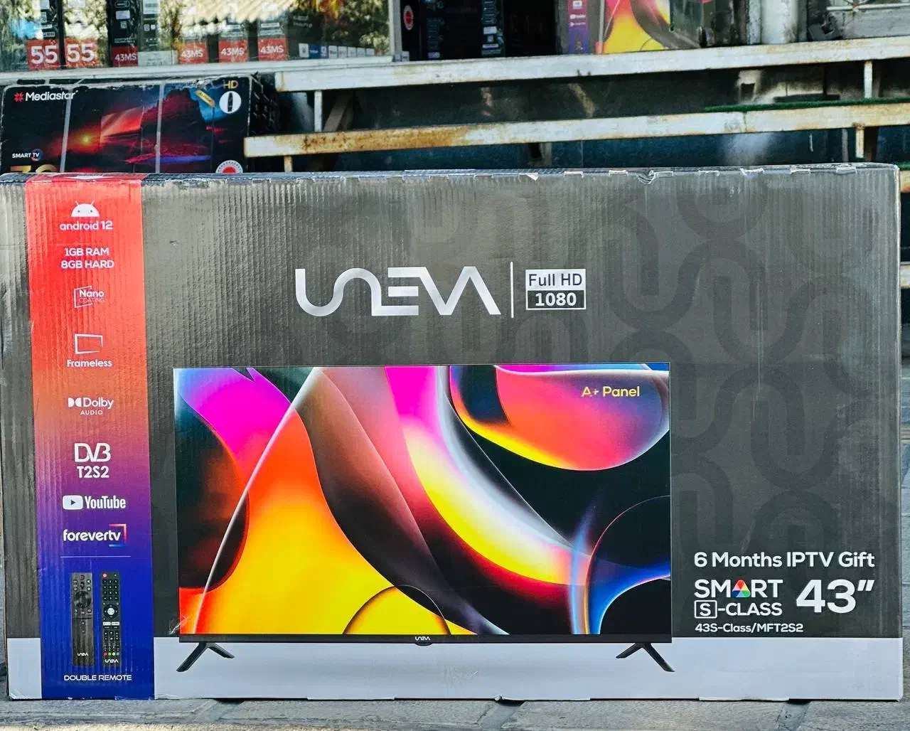 تلویزیون هوشمند یونیوا 43 اینچ|تلویزیون و پروژکتور|رشت, اسماعیل آباد|دیوار