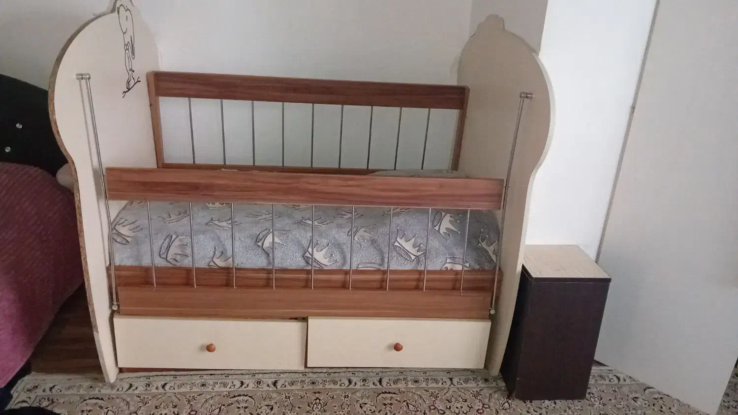 تخت کودک|تخت و سرویس خواب|چابکسر, |دیوار