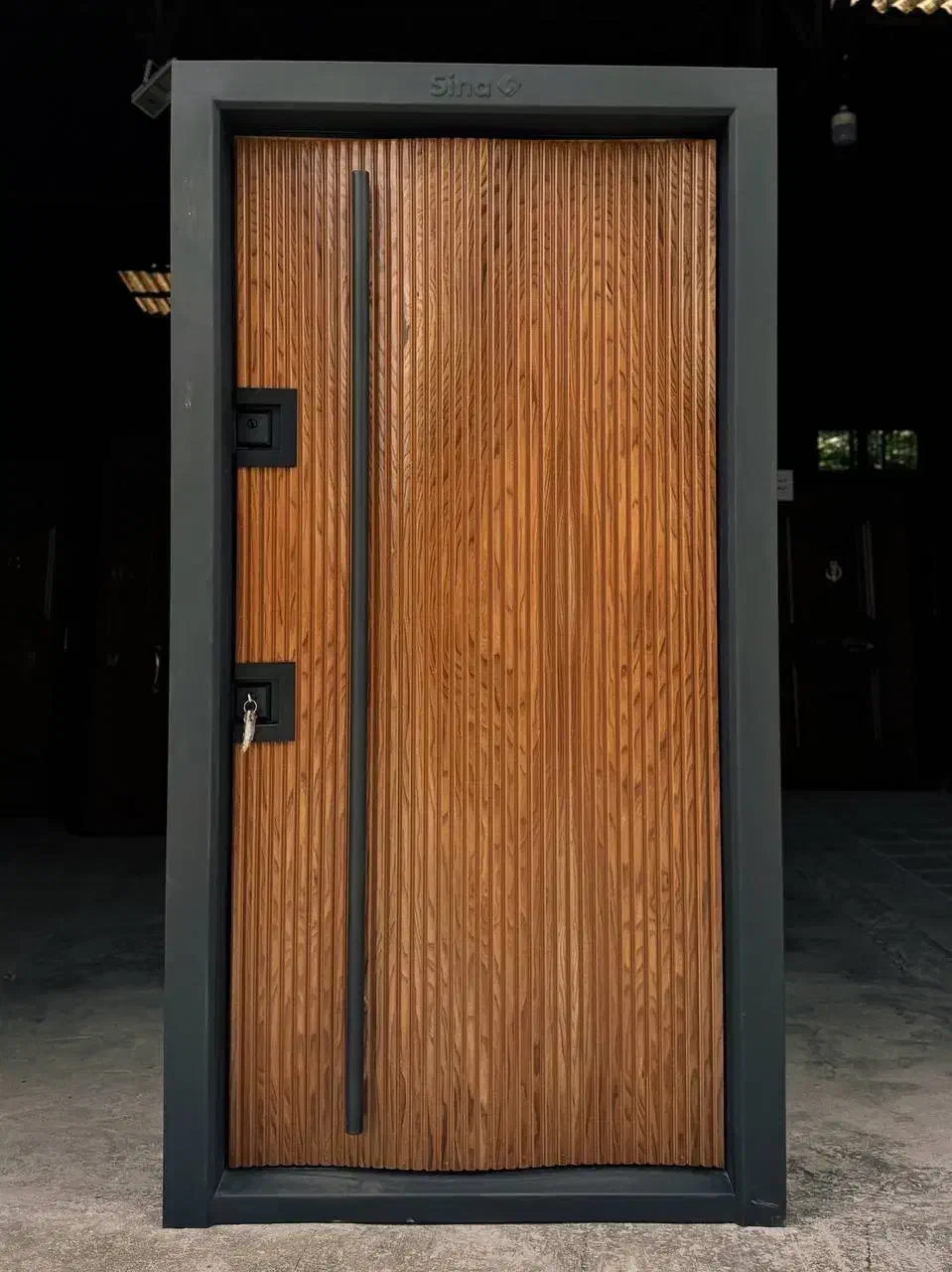 درب جدید و خفن چوب و شیشه ضدسرقت|مصالح و تجهیزات ساختمان|رامسر, |دیوار