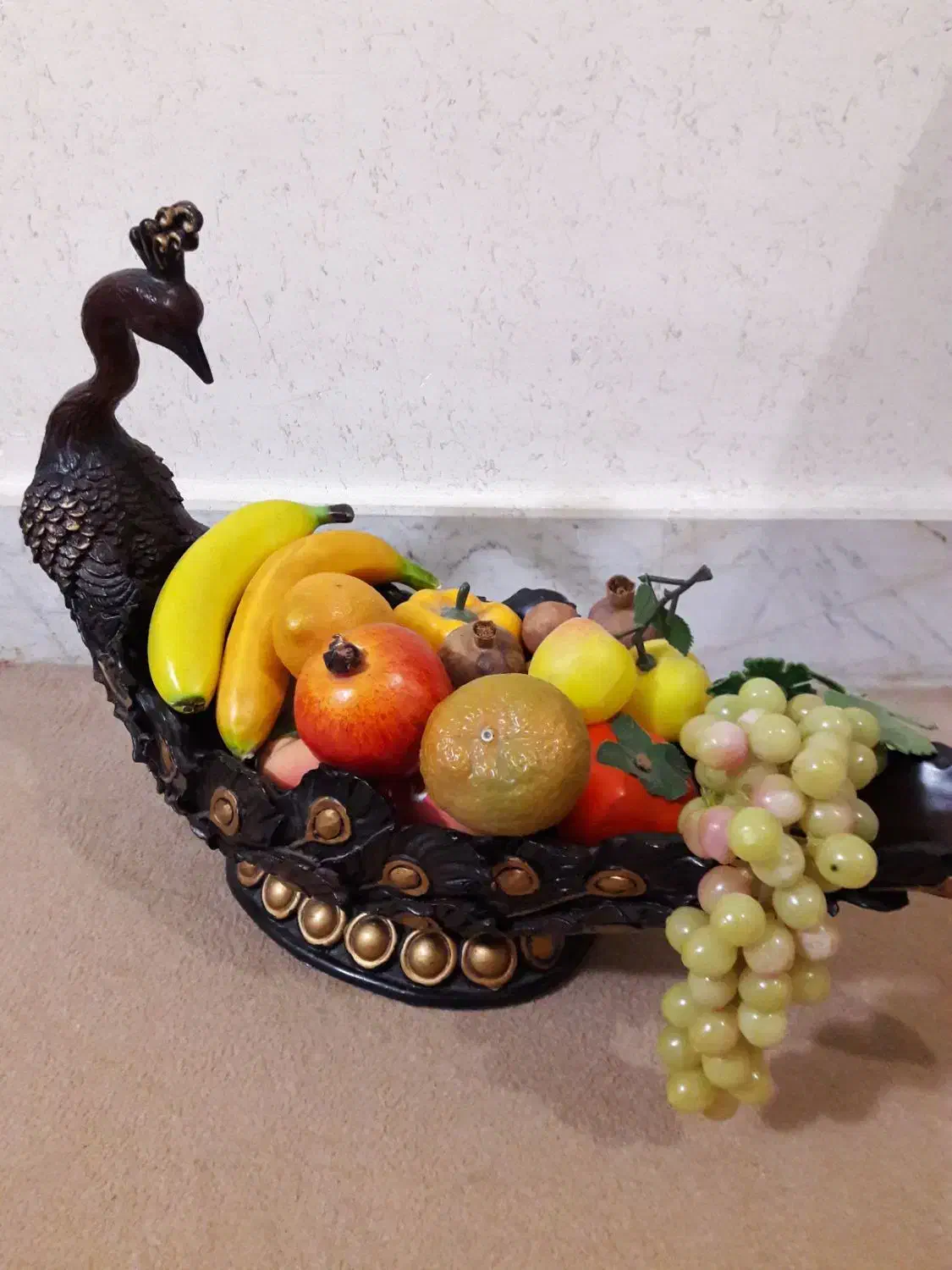 دکوری طاووس|مجسمه، تندیس، ماکت|قم, نوقطار|دیوار