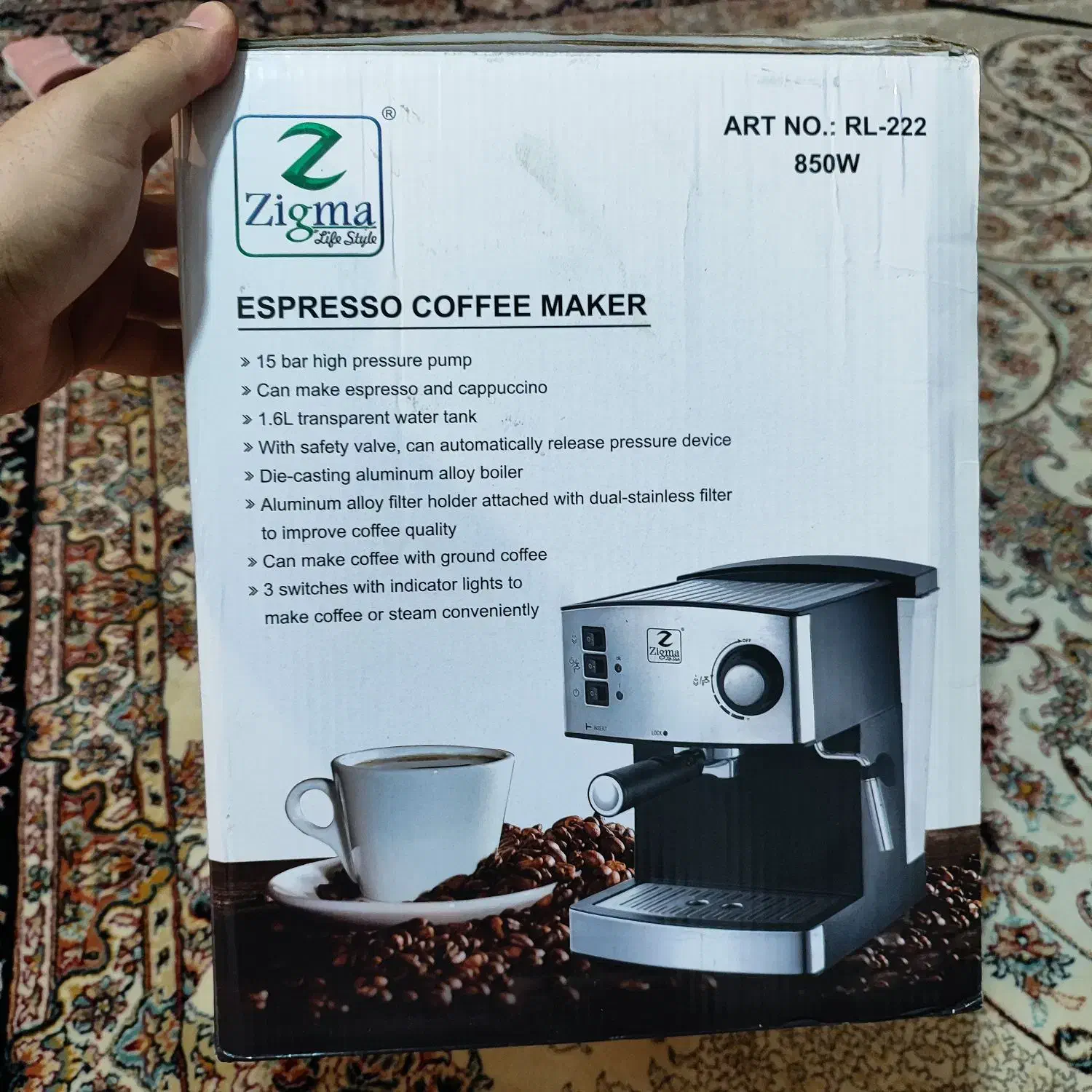 دستگاه قهوه ساز زیگما سالم و در حد|سماور، چای‌ساز، قهوه‌ساز|مشکین‌دشت, |دیوار