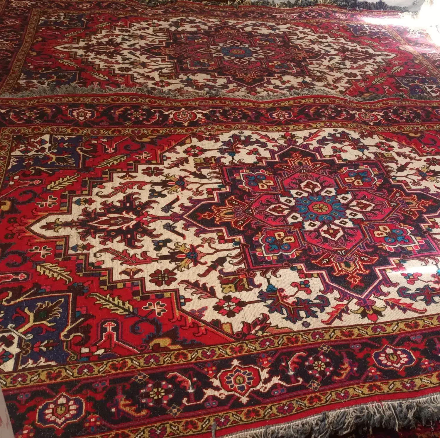 فرش دستباف تاجری۶ متری هریس|فرش|زنجانرود, |دیوار