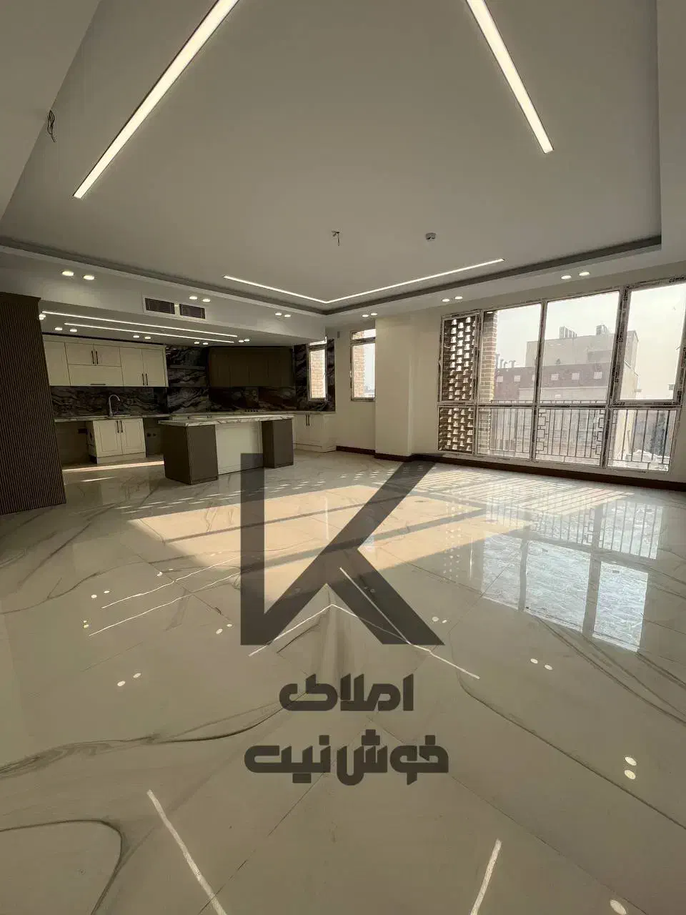 ۱۳۵متر/نوساز کلیدنخورده/روبه آفتاب