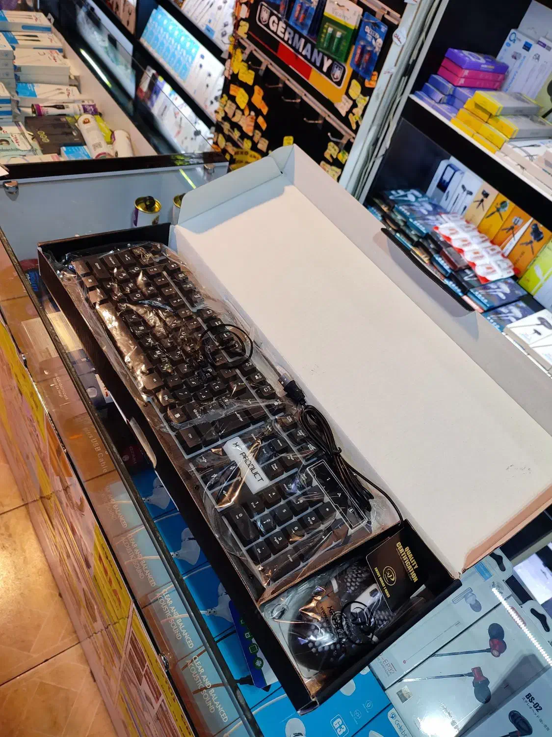 ماوس و کیبورد گیمینگ rgb دار آک|قطعات و لوازم جانبی رایانه|تبریز, |دیوار