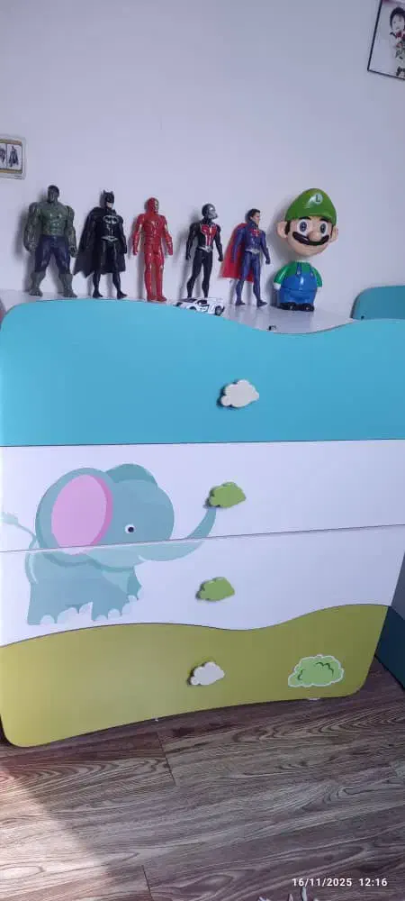 سرویس اتاق بچه در حد نو|تخت و سرویس خواب|قدس, شهر‌قدس|دیوار