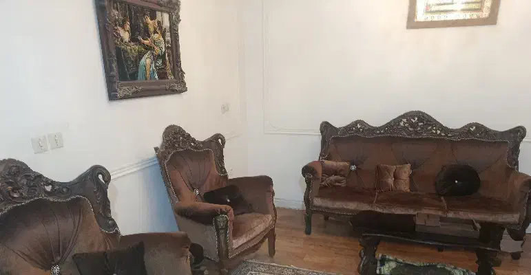 مبلمان ۹نفره تمام چوب راش سلطنتی کله شیری|مبلمان خانگی و میز عسلی|اصفهان, بهارستان (مخابرات)|دیوار