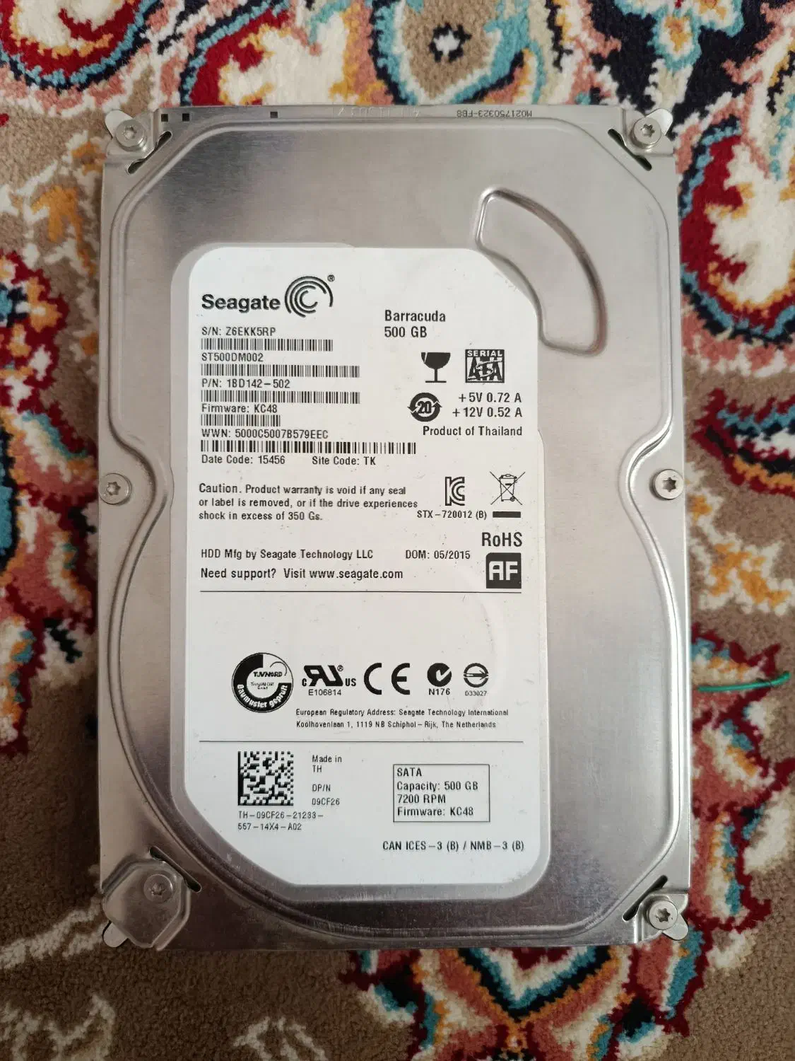 هارد 500GB|قطعات و لوازم جانبی رایانه|مشهد, امیریه|دیوار