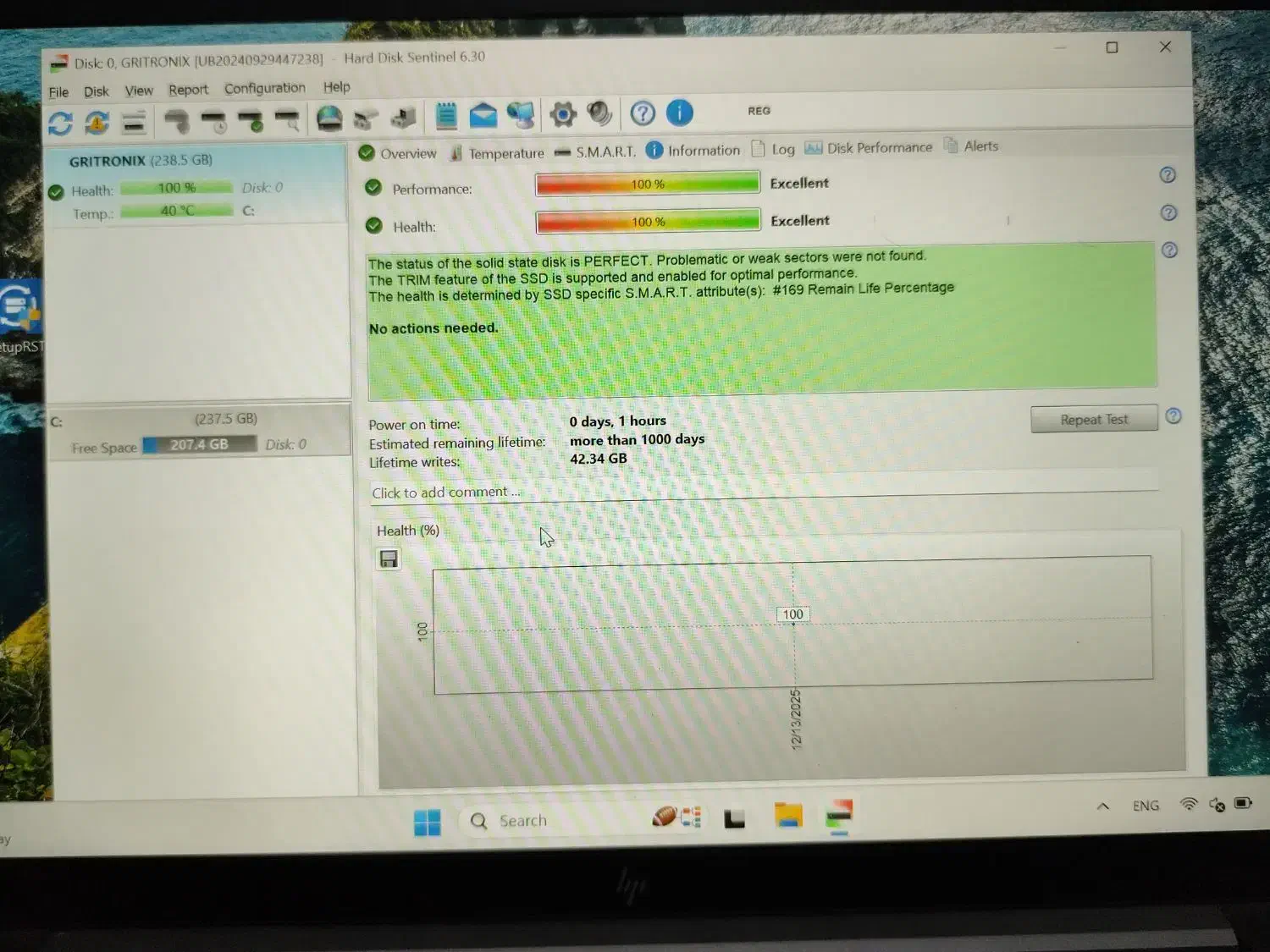 هارد ssd m2 256 مدل gritronix|قطعات و لوازم جانبی رایانه|ایلام, |دیوار