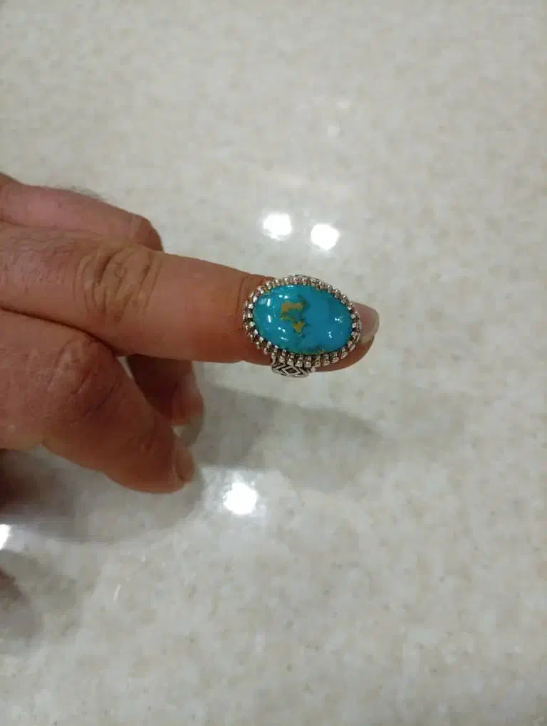 انگشتر فیروزه و عقیق یمنی|جواهرات|اندیشه, شهرک کوثر|دیوار