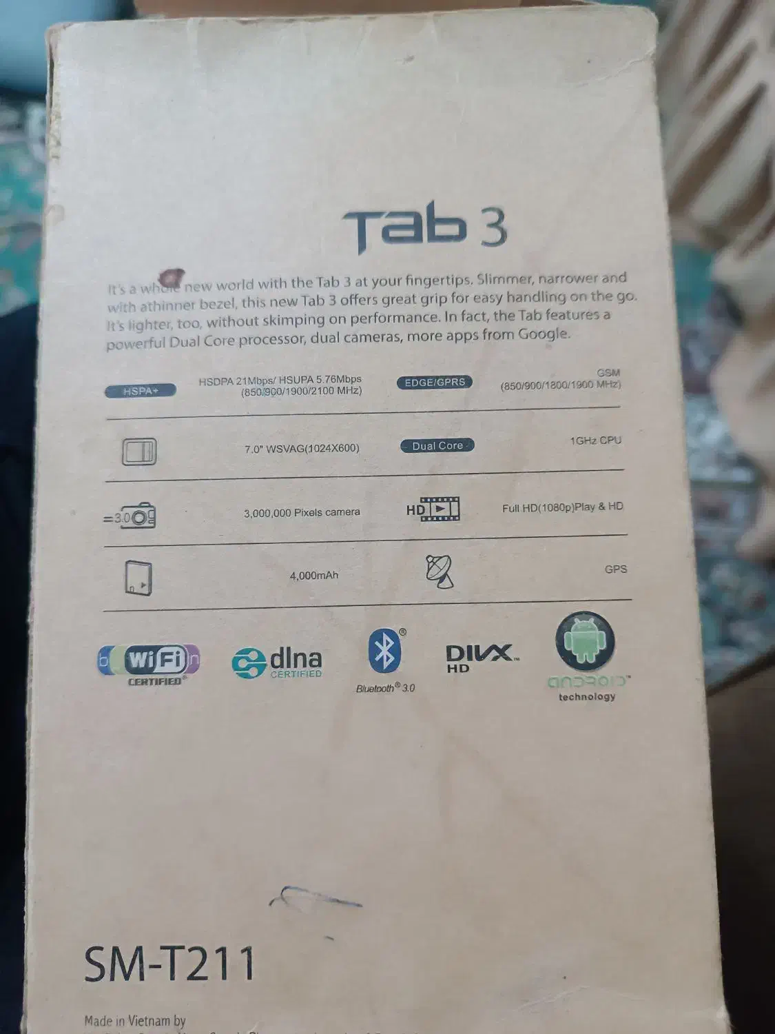 تبلت سالم سامسونگ سیم کارت خور در حدنو|تبلت|تبریز, |دیوار