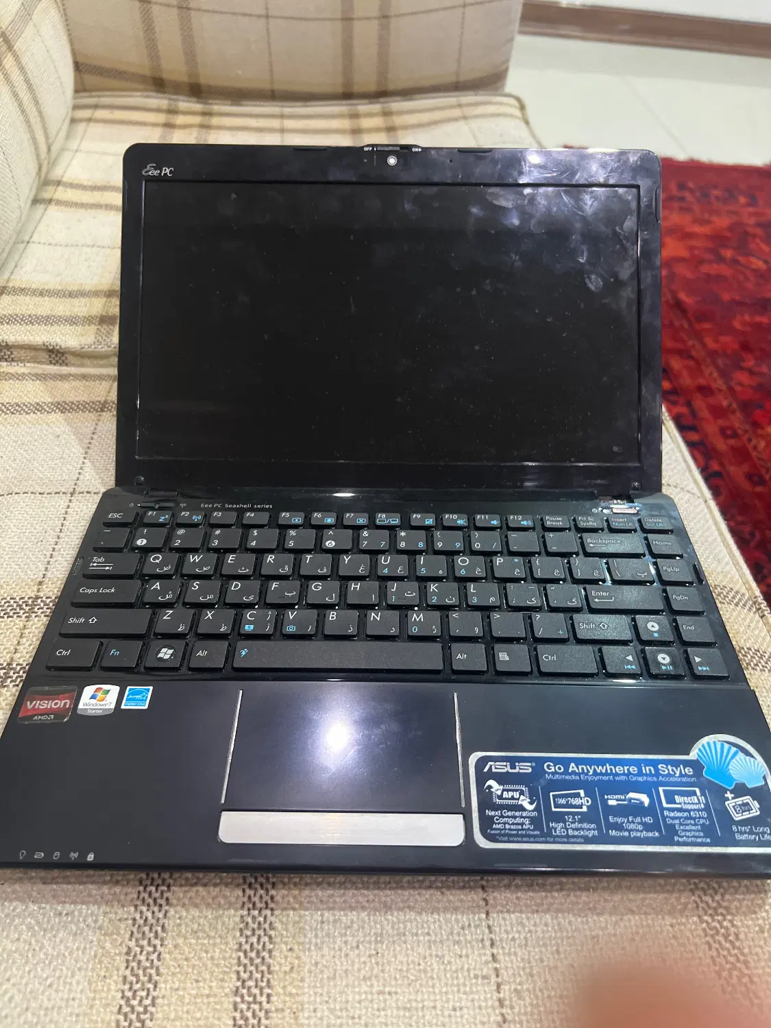 لپ تاپ Asus Eee pc 1215b نیازمند تعمیر|رایانه همراه|تهران, ازگل|دیوار