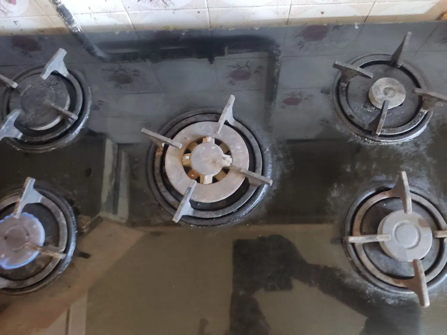 گاز پنج شعله طرح فر|اجاق گاز و لوازم برقی پختوپز|انار, |دیوار