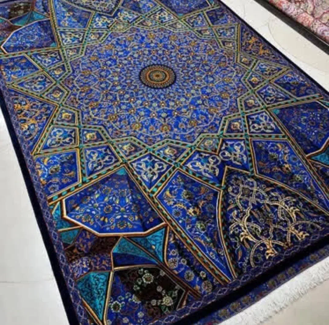 فرش نیاوران12متری/500شانه کد4040 سورمه ای|فرش|شیراز, لاله|دیوار