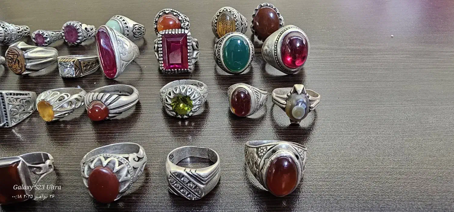 کلکسیون انگشتر نقره زیبا گرمی قیمت مناسب|جواهرات|پاکدشت, پاکدشت (مامازند)|دیوار