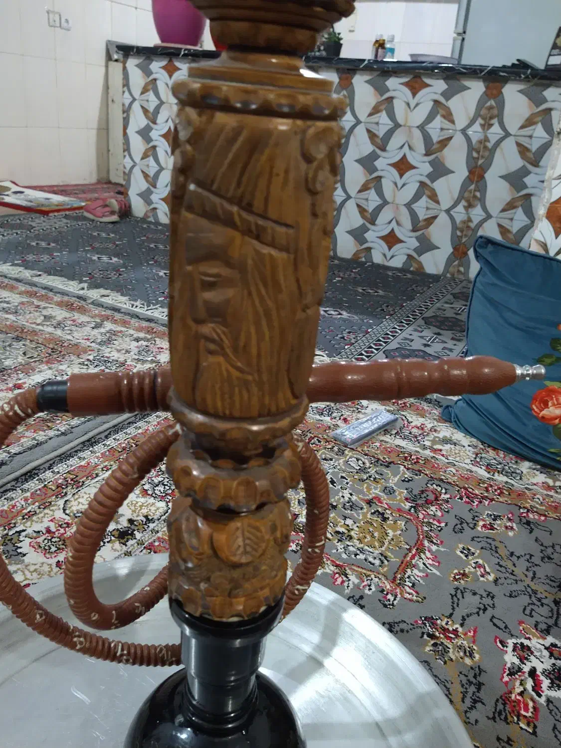 قیلون تنه چوبی  شیک خوشکل|کلکسیون و سرگرمی|چهارباغ, |دیوار