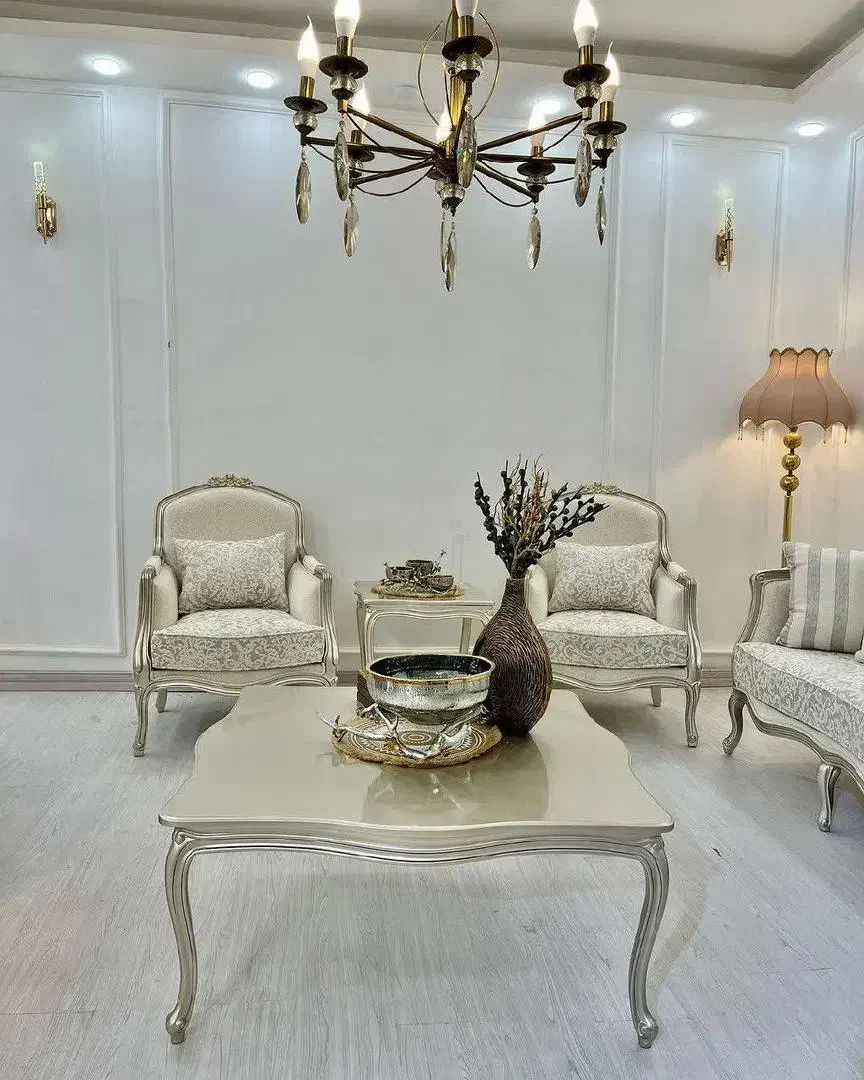 مبل فرانسوی ( سه گل)|مبلمان خانگی و میز عسلی|مشکیندشت, |دیوار