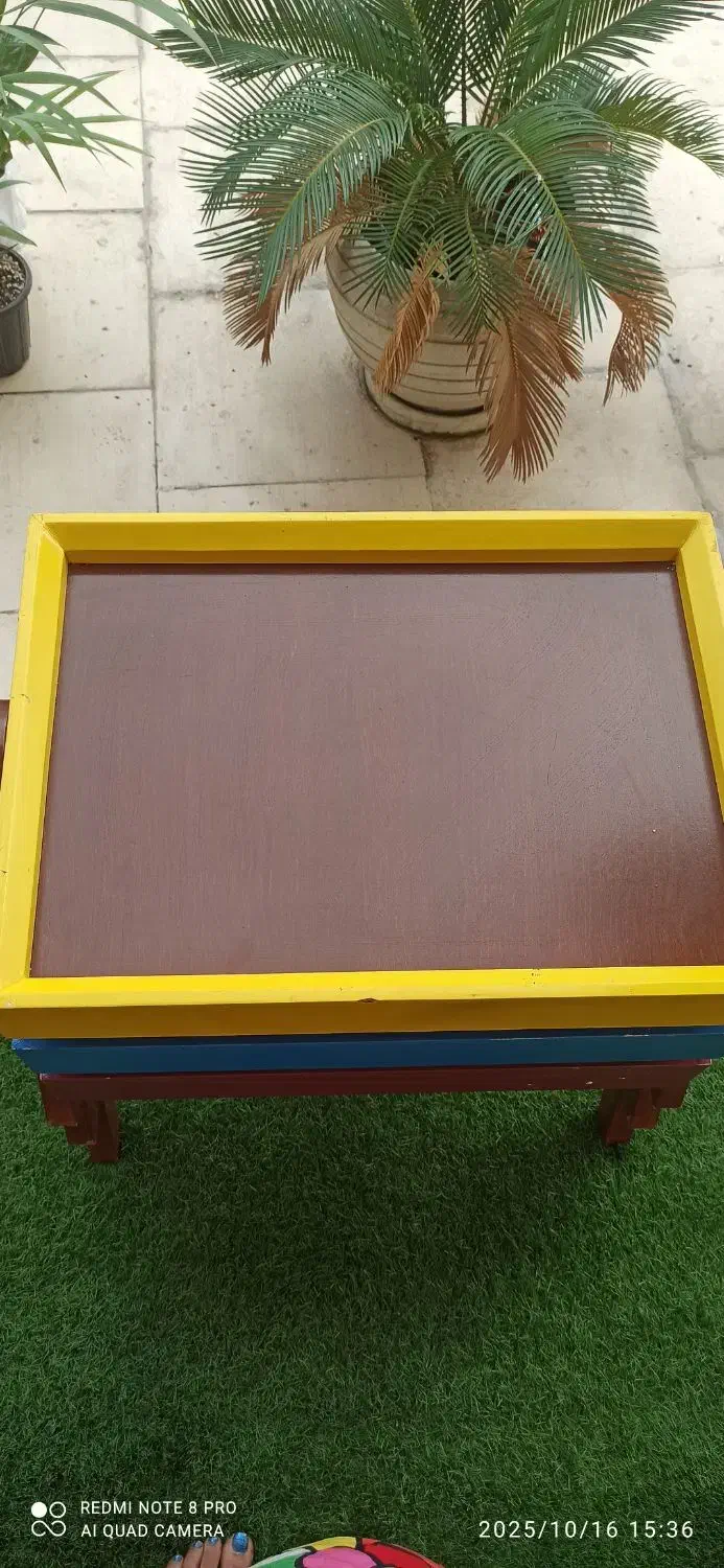 سه عدد عسلی  خوش رنگ|مبلمان خانگی و میز عسلی|رشت, گلباغ نماز|دیوار