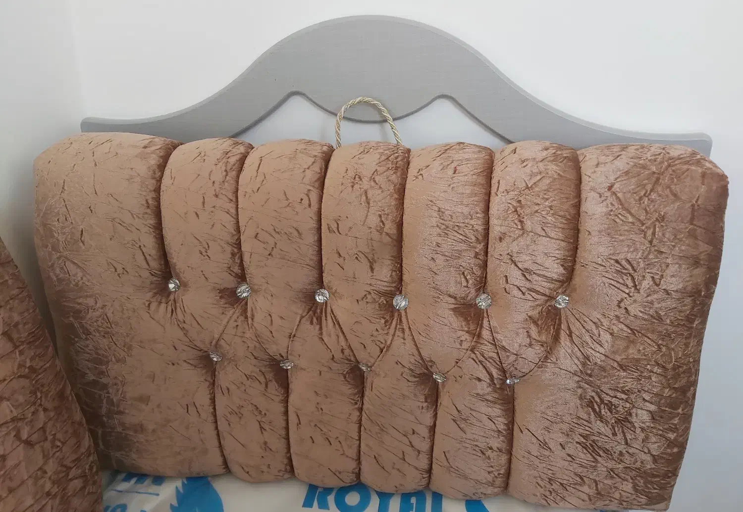 یک جفت پشتی مخطع مخمل|پشتی|اصفهان, طامه|دیوار