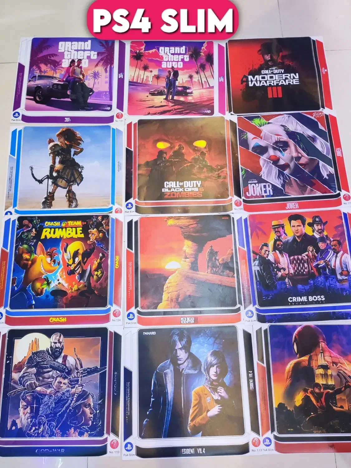 اسکین برچسب انوع کنسول های بازی ps4ps5xbox|کنسول، بازی ویدئویی و آنلاین|مشهد, کوثر|دیوار