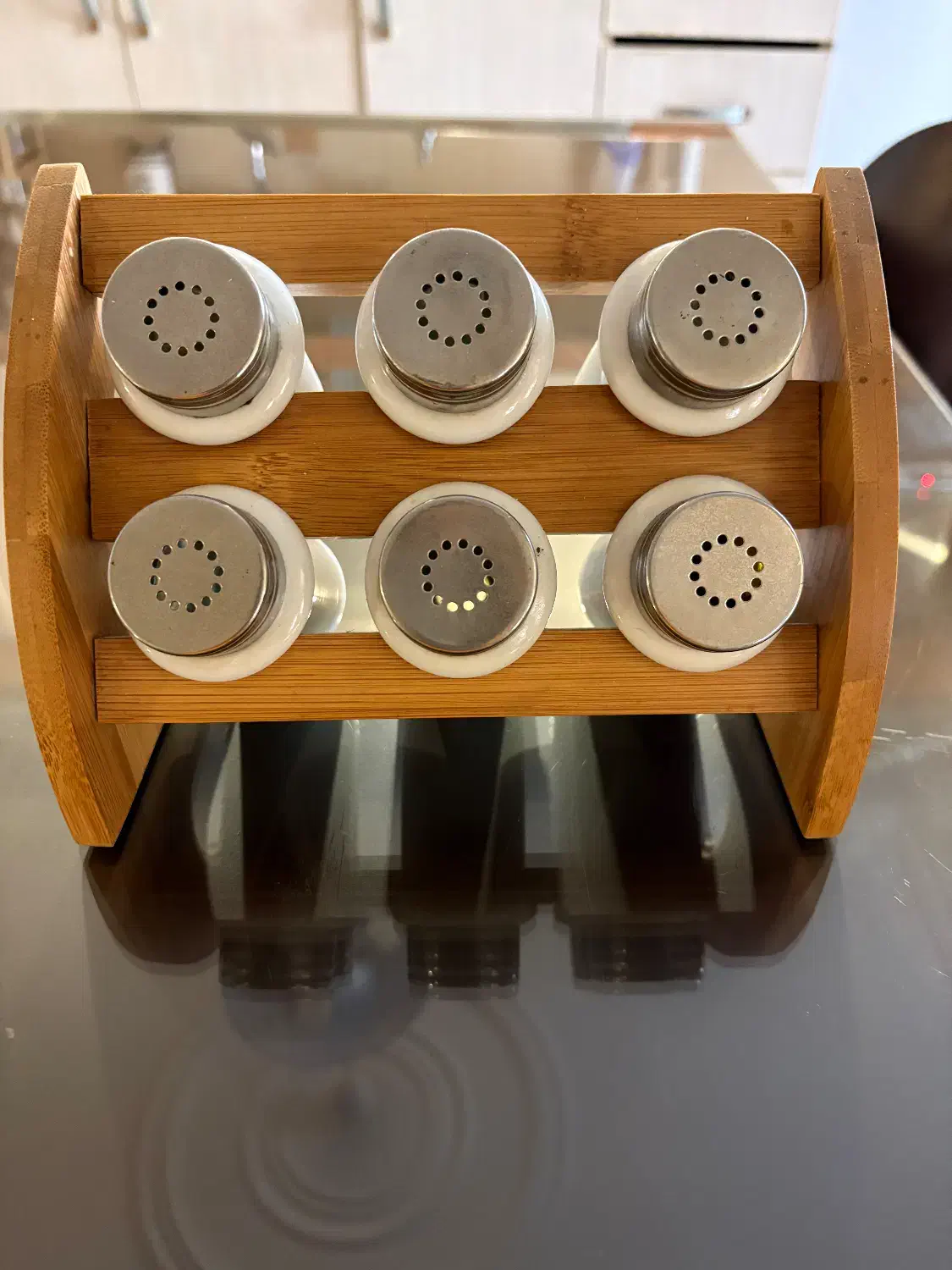 جا ادویه بامبو|ظروف نگهدارنده، پلاستیکی، یک‌بارمصرف|گرگان, |دیوار