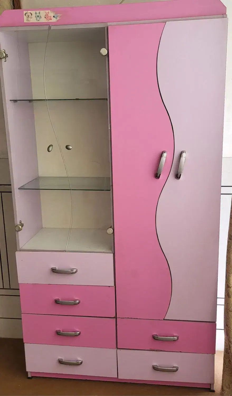 کمد وتختخواب یه نفره|تخت و سرویس خواب|خمینی‌شهر, |دیوار